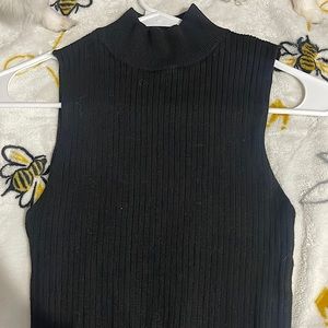 Ribbed stretch mock tank